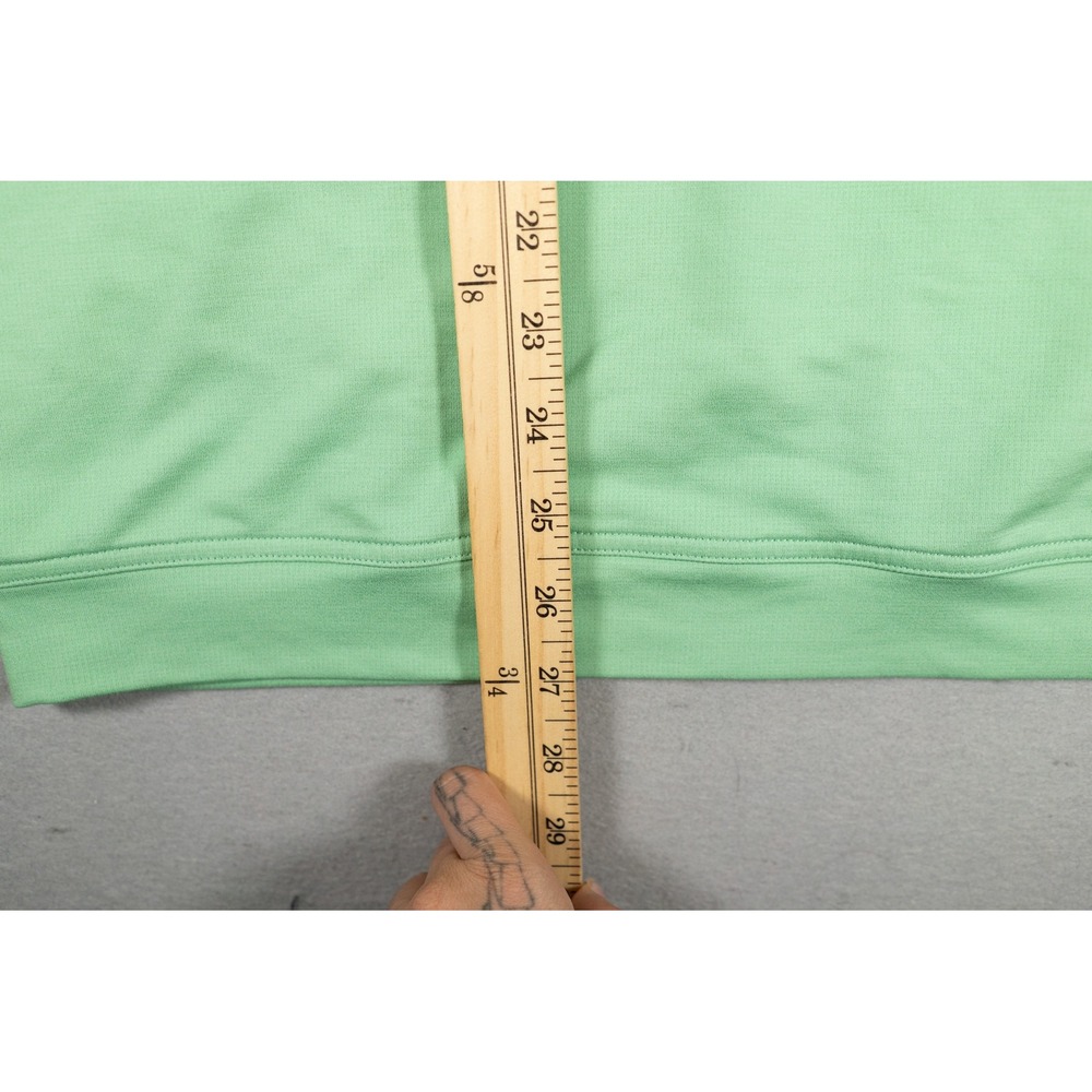 Peter Millar Mens Hoodie Bull Skull Logo Performance Green Large L image 10